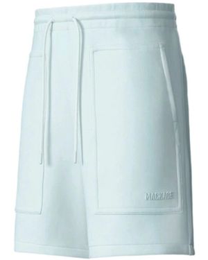 Mackage Elwood-R Double-Face Jersey Shorts - Blue