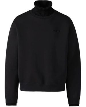 Mackage Legend Knit Cotton-Blend Turtleneck Sweater - Black