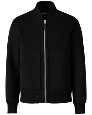 Mackage Emilio-W Wool Bomber Jacket - Black