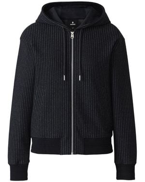 Mackage Matea-K Brushed Knit Zip Hoodie - Black