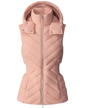 Mackage Hoshi Light Down Hooded Vest - Pink