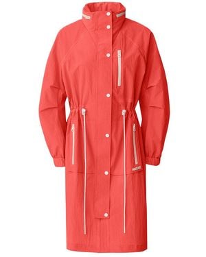 Mackage Makayla Knee-Length Lightweight Rain Jacket - Red