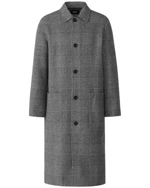 Mackage Beckett-Pl Double Face Wool Balmacaan Coat - Gray