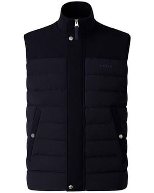 Mackage Brody Down-Filled Quilted Vest - Blue