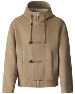 Mackage Malik Double-Face Wool Hooded Jacket - Blue