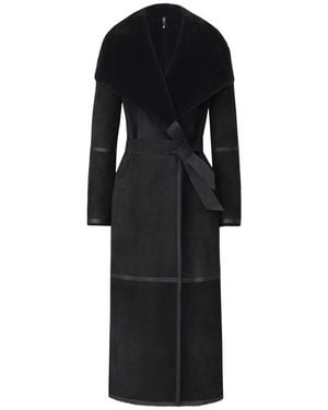 Mackage Marian Reversible Wrap Coat - Black