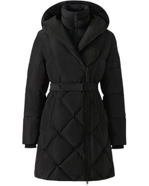 Mackage Ayumi 2-In-1 Long Down Coat With Bib - Black