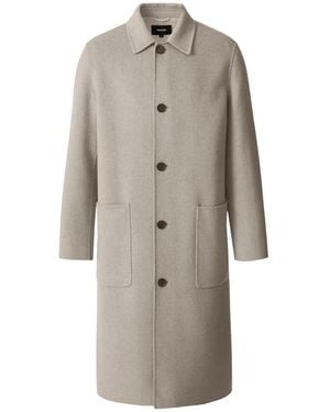 Mackage Beckett-Hb Balmacaan Wool Overcoat - Natural