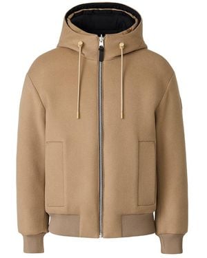 Mackage Niko Reversible Hooded Wool Down Jacket - Natural