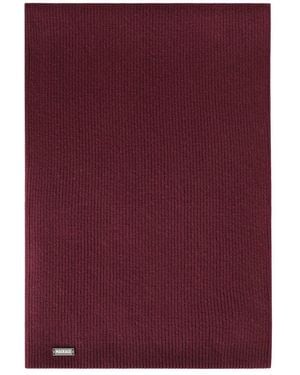 Mackage Benson Rib-Knit Wool Blend Scarf - Purple