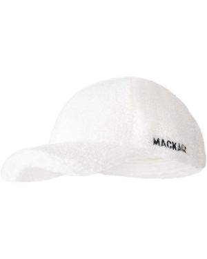 Mackage Anderson-Td Sherpa Fleece Logo Baseball Cap - White