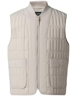 Mackage Levi Light Down Vertical Quilted Vest - Natural
