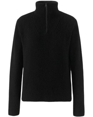 Mackage Gladys Sweater Knit Half-Zip Pullover - Black