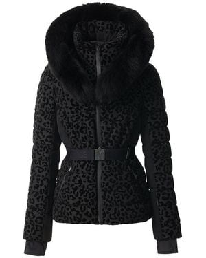 Mackage Elita-Bxflp Down Ski Jacket With Flocked Shell - Black