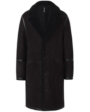 Mackage Clyde Reversible Shearling Jacket - Black