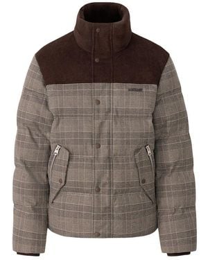 Mackage Everett Glencheck Down Jacket And Everett Corduroy Down Jacket - Brown