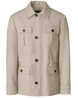 Mackage Judson Wool Gabardine Safari Jacket - Natural