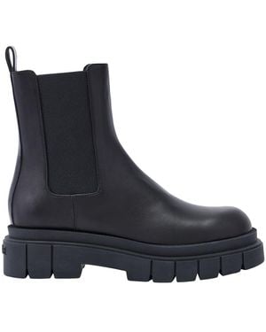 Mackage Storm-M Shearling-Lined (R) Leather Chelsea Boot For - Blue