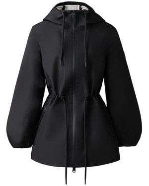 Mackage Kalea-Z Hooded Rain Jacket - Black