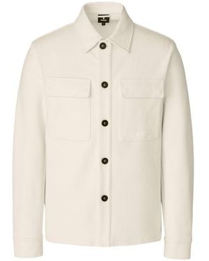 Mackage Porter-K Brushed Knit Shirt Jacket - Blue