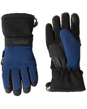 Mackage Swyft 2-Layer Technical Ski Gloves - Blue