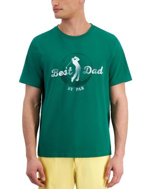 Club Room Best Dad By Par Regular-fit Graphic T-shirt - Green