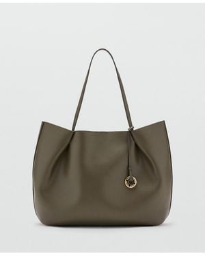 Mango Large Shopper Bag - Natural