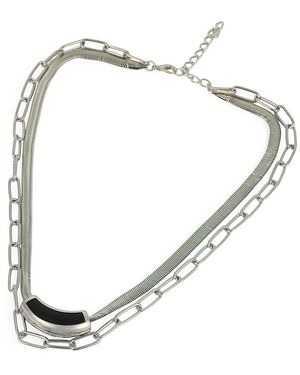 SOH The Sylvan-snakechain Multi-layer Necklace - Metallic