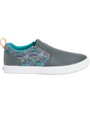 XtraTuf Fishewear Leather Sharkbyte Deck Shoe - Blue