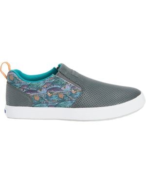 XtraTuf Fishewear Leather Sharkbyte Deck Shoe - Blue