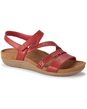 BareTraps Jinna Round Toe Sandals - Red