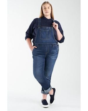 Slink Jeans Plus Size Denim Overall - Blue