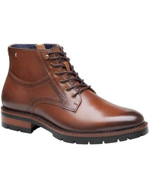 Johnston & Murphy Xc Flex Cade Plain-toe Boots - Brown