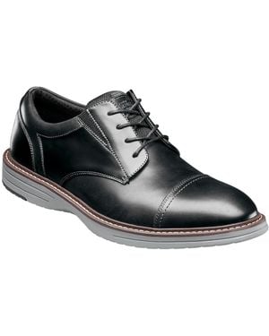 Nunn Bush Griff Leather Cap-toe Oxford - Black