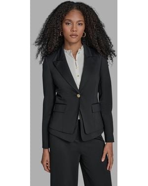 BCBGMAXAZRIA One-button Layering Jacket - Black