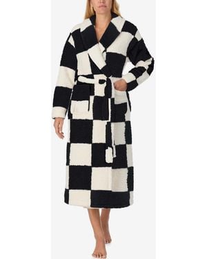 Sanctuary Ultra-cozy Belted Check Wrap Short Robe - Multicolor