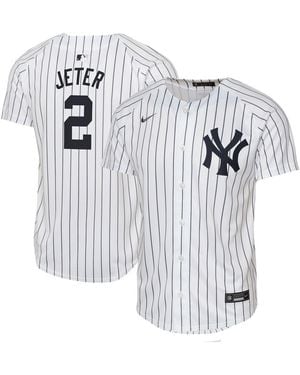 Nike Big Boys And Girls Derek Jeter New York Yankees Home Game Jersey - White