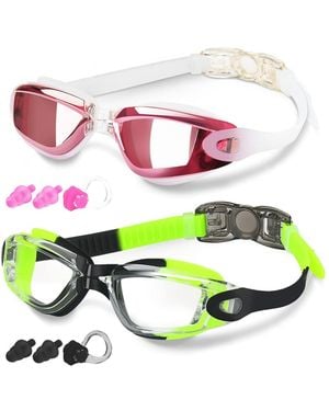 Gnuadz Swim goggles Anti Fog Uv Protection Leakproof - White