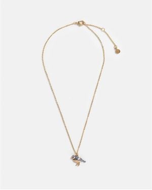 Fable England Enamel Short Necklace - White