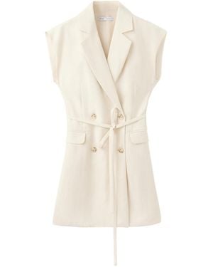 Mango Wrap Mini Dress - White