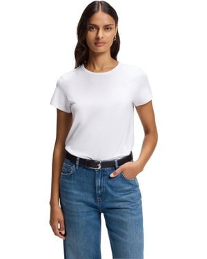 BOSS Boss By Evyta Slim-fit Embroidered Logo T-shirt - Blue