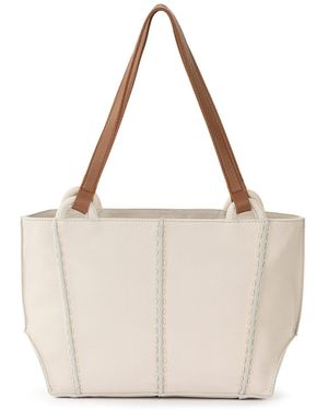 The Sak Los Feliz Leather Zipper Satchel Bag - Natural