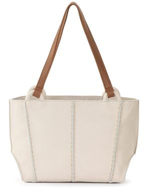 The Sak Los Feliz Leather Zipper Satchel Bag - Natural