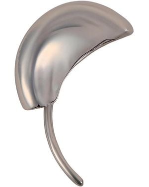 SOH The Metallic-mold Cuff Earrings - Gray