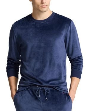 Polo Ralph Lauren Velour Crewneck Pajama T-shirt - Blue