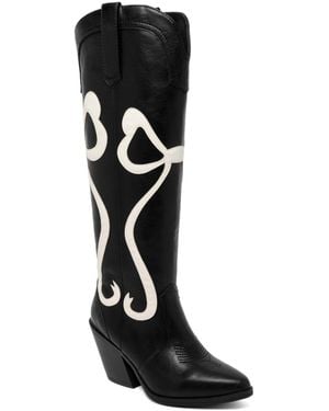 Sugar Kammy Bows Western Boots - Black