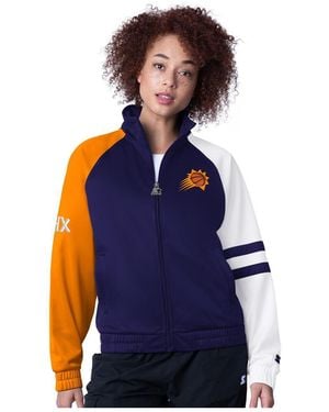 Starter Phoenix Suns Line Up Dolman Raglan Full-zip Track Jacket - Blue