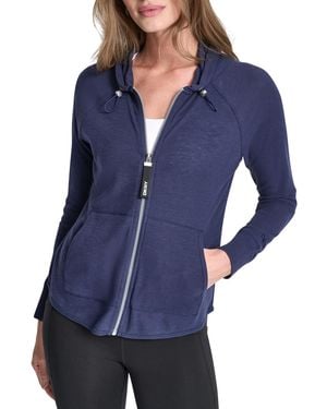 DKNY Sport Zip-front Hoodie Jacket - Blue