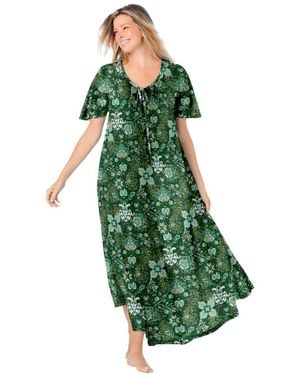 Only Neccessities Only Necessities Sweeping Printed Lounger - Green