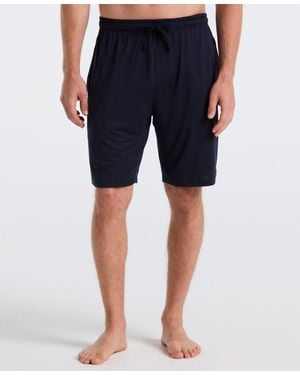 Perry Ellis Drawstring Pajama Shorts - Blue